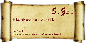 Stankovics Zsolt névjegykártya